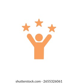 student bright future in fill icon