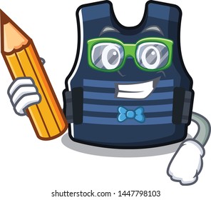 Student bulletprof vest in the cartoon shape