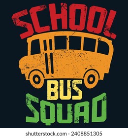 Student bus squad, preschool school Designs Bundle, Streetwear T-shirt Designs Artwork Set, Graffiti Vector Collection for Apparel and Clothing Print..