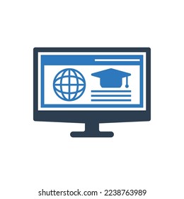 Student Cap Icon - Online Education Hat Icon