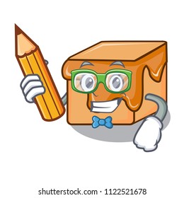 Student caramel candies character cartoon