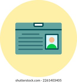 Diseño de iconos vectores planos de tarjetas de estudiante