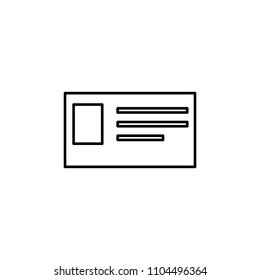 student card icon. Element of web icon for mobile concept and web apps. Thin line student card icon can be used for web and mobile. Premium icon on white background