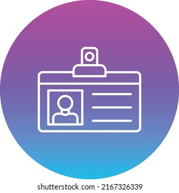 Icono vectorial de tarjeta de estudiante. Se puede usar para imprimir, móviles y aplicaciones web.