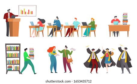 12,446 College student reading cartoon Images, Stock Photos & Vectors ...