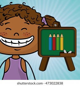 student cartoon color vector illustration design eps 10