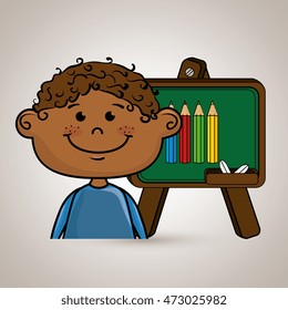 student cartoon color vector illustration design eps 10
