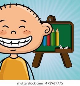 student cartoon color vector illustration design eps 10