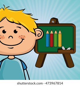 student cartoon color vector illustration design eps 10