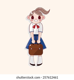 student cartoon theme elements