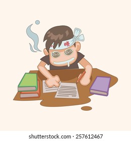 student cartoon theme elements