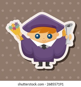 student cartoon theme elements