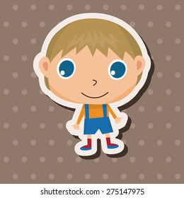 student cartoon theme elements