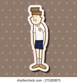 student cartoon theme elements