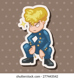 student cartoon theme elements