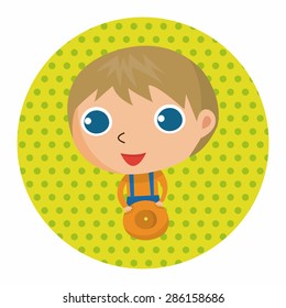 student cartoon theme elements