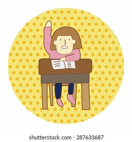 student cartoon theme elements