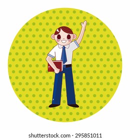 student cartoon theme elements