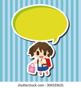 student cartoon theme elements