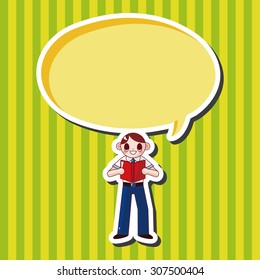 student cartoon theme elements