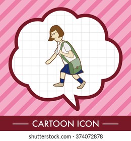 student cartoon theme elements