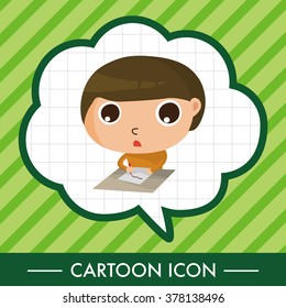 student cartoon theme elements