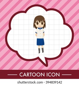 student cartoon theme elements