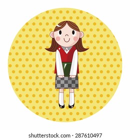 student cartoon theme elements vector,eps