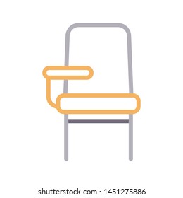 Student Chair Colour Line Vector Icon