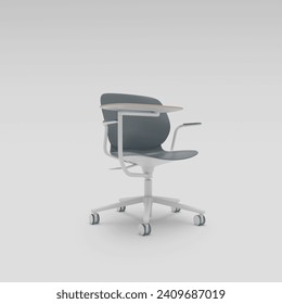 student chair combined with a table for writing