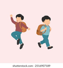 Student character vector design illustration