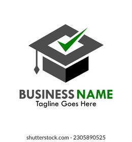 Student check design logo template illustration