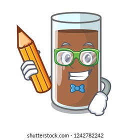 Student chocolate milk the containing nutrition character