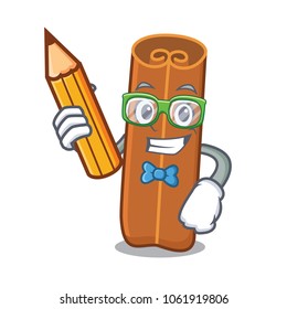 Student cinnamon character cartoon style