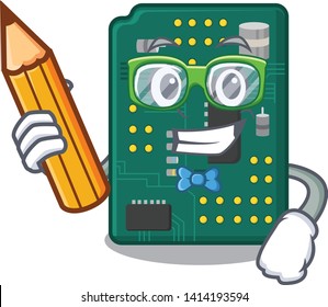 Student circuit board pcb in cartoon shape