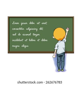 Student in classroom