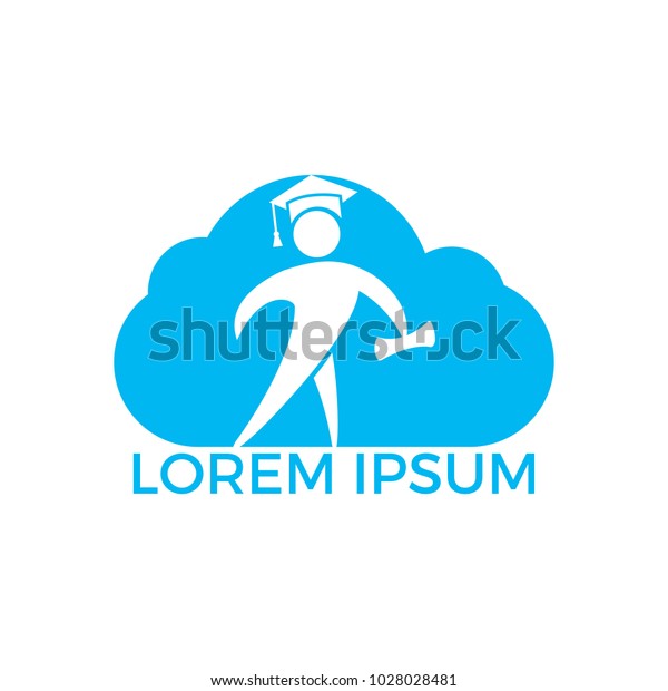 Student Cloud Logo Design Elearning Concept Stock Vector (Royalty Free ...
