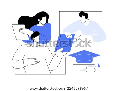Student club abstract concept vector illustration. Student organization, university interest club, after-school activity program, college association, professional hobby society abstract metaphor.