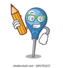 Student clyster character cartoon style