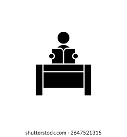 ícone estudante, faculdade, aprendizagem, estudo