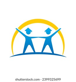 student college university vector logo