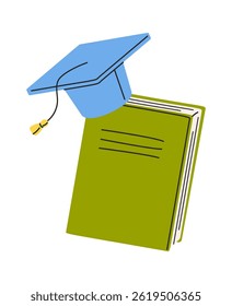 Elemento dibujado a mano de cuaderno de estudiante