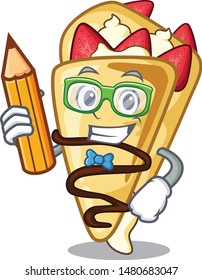 Student crepe with in the cartoon shape