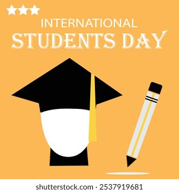 student day icon vector art design. inscription, corporate, clean, label, abstract