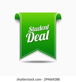 Student Deal Green Vector Icon Design