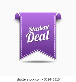 Student Deal Violet Vector Icon Design