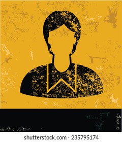 Student design on yellow background,yellow vector