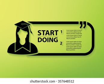 Student Design and text box,vector