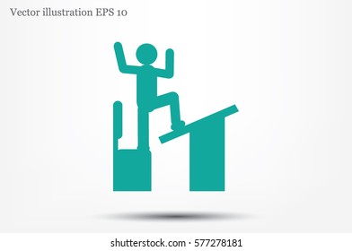 student, desk and chair icon vector illustration.