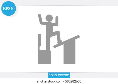 student, desk and chair icon vector illustration.